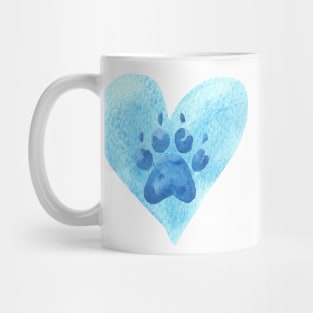 Dogs are love! Blue Mug